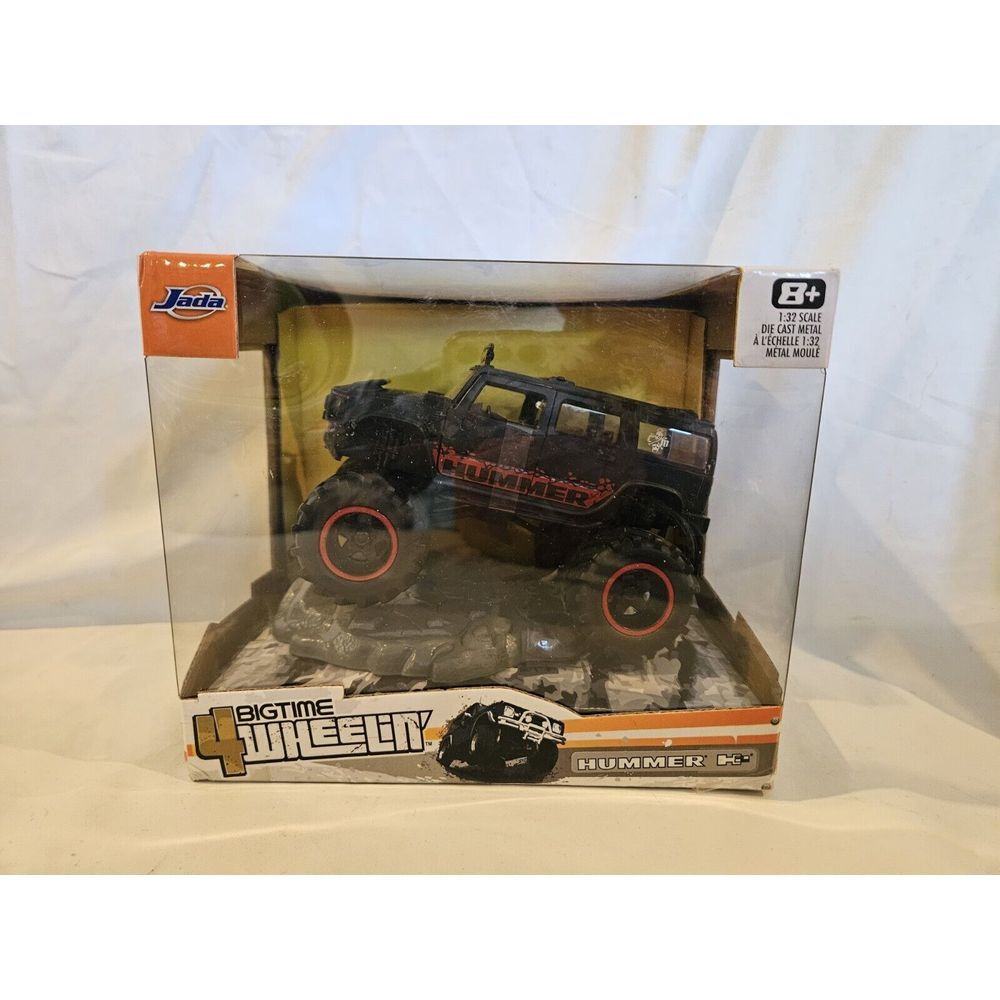 1/32 JADA BIGTIME 4 WHEELIN Black HUMMER H2 DIE-CAST ***BRAND NEW & RARE***